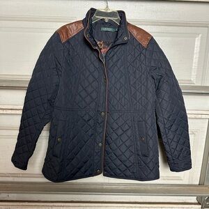 Ralph Lauren Blue Quilted Puffer Jacket